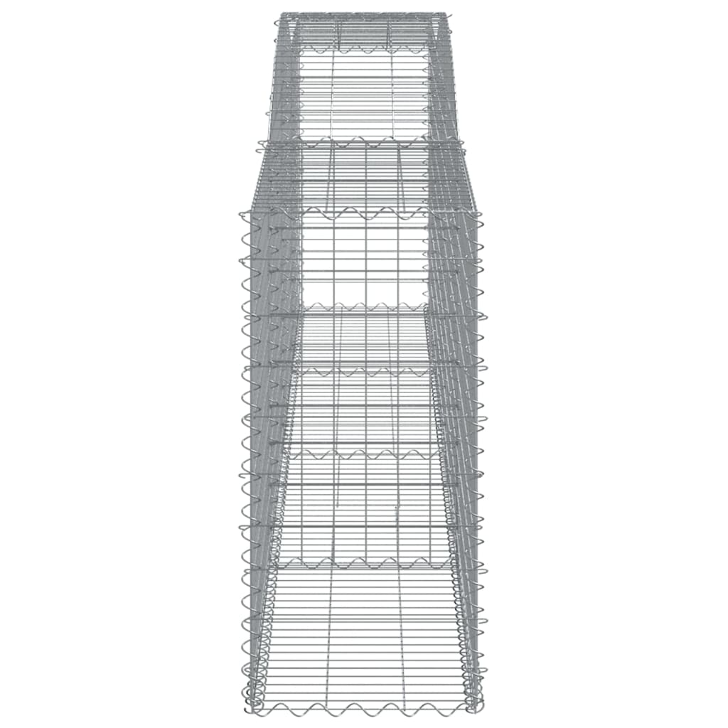 Cesti Gabbioni ad Arco 9 pz 400x50x100/120 cm Ferro Zincato 3147003