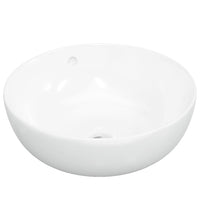 Lavandino Bianco 44x17 cm in Ceramica Rotondocod mxl 79416