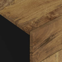 Comodino 50x33x60cm Legno Massello di Mango e Legno Multistrato cod mxl 30281