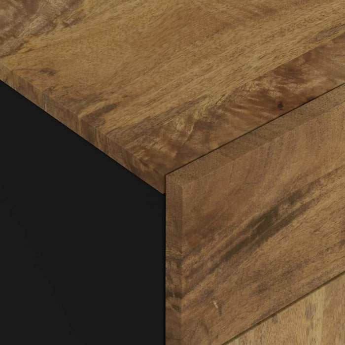 Comodino 50x33x60cm Legno Massello di Mango e Legno Multistrato cod mxl 30281