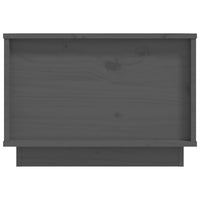 Tavolino da Salotto Grigio 40x50x35 cm Legno Massello di Pino cod 11590