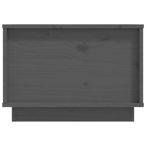 Tavolino da Salotto Grigio 40x50x35 cm Legno Massello di Pino cod 11590