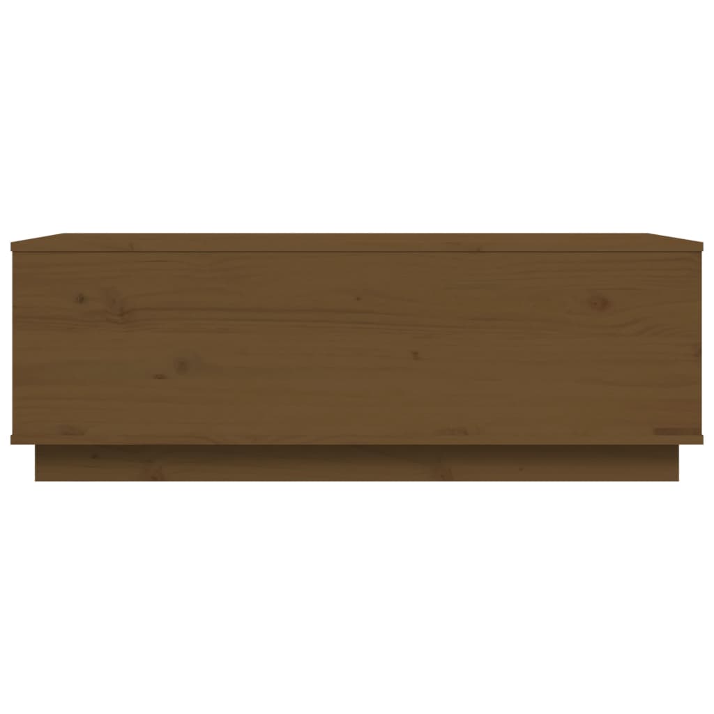 Tavolino da Salotto Miele 100x50x35 cm Legno Massello di Pino cod mxl 26416