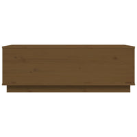 Tavolino da Salotto Miele 100x50x35 cm Legno Massello di Pino cod mxl 26416