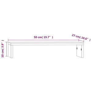 Supporto per Monitor Miele 50x27x10 cm Legno Massello di Pino cod mxl 64226