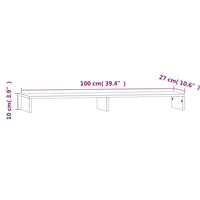 Supporto per Monitor 100x27x10 cm in Legno Massello di Pino cod mxl 73224