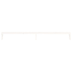 Supporto per Monitor Bianco 100x27x10 cm Legno Massello di Pino 813950