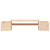 Supporto per Monitor 70x27,5x15cm in Legno Massello di Pino 813964