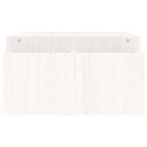 Supporto per Monitor Bianco100x27,5x15cm Legno Massello di Pino cod mxl 62818