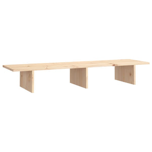 Supporto per Monitor 100x27x15cm in Legno Massello di Pino 813979