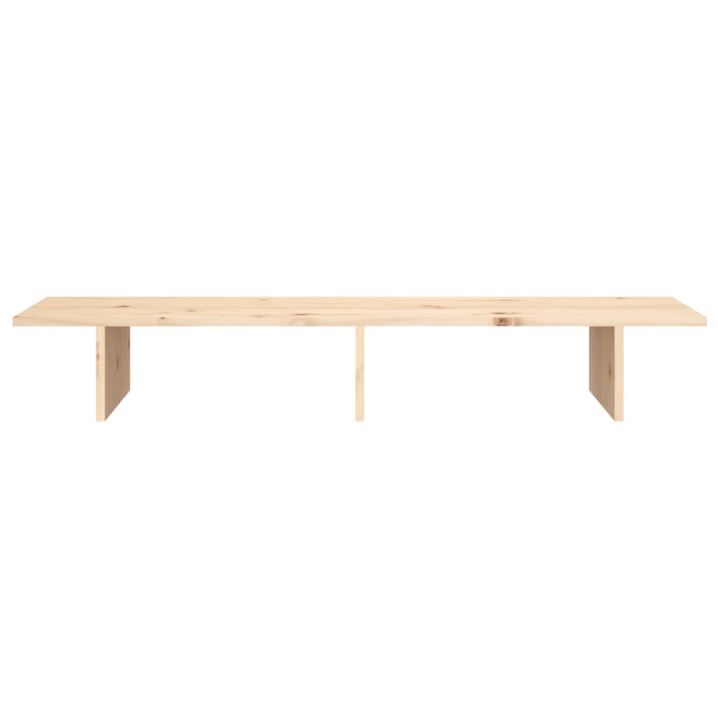 Supporto per Monitor 100x27x15cm in Legno Massello di Pino 813979