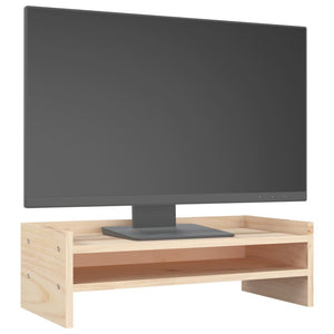 Supporto per Monitor 50x24x16 cm in Legno Massello di Pino cod mxl 65387