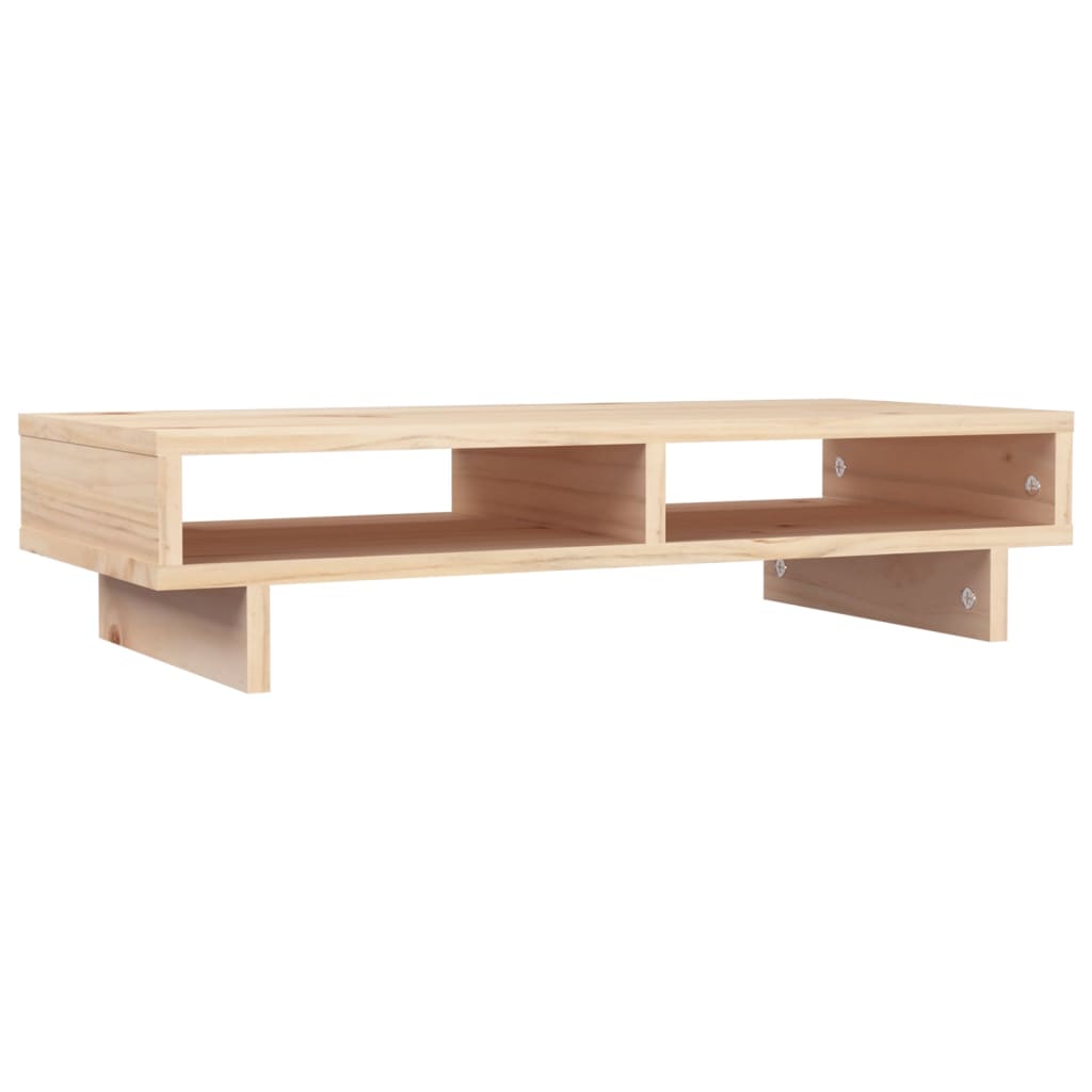 Supporto per Monitor 60x27x14 cm in Legno Massello di Pino 813999