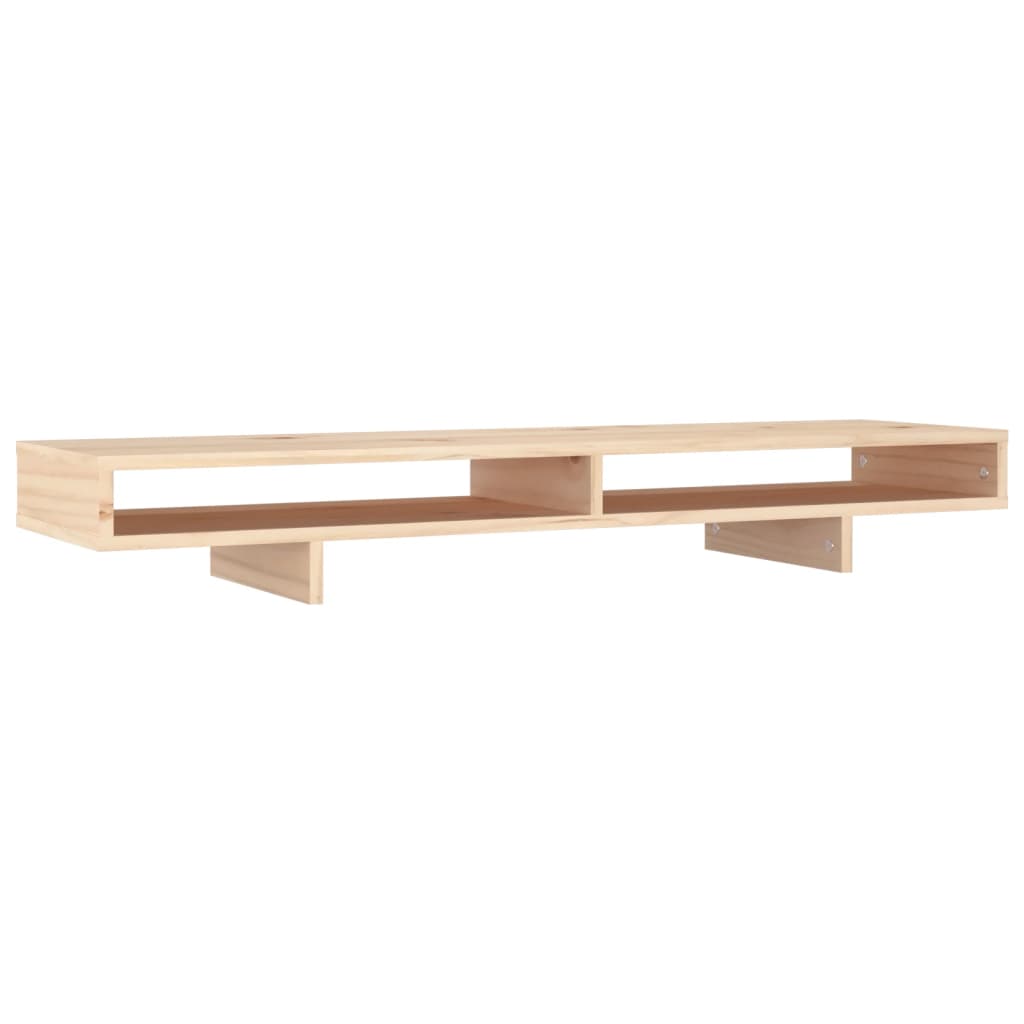 Supporto per Monitor 100x27x14 cm in Legno Massello di Pino 814004