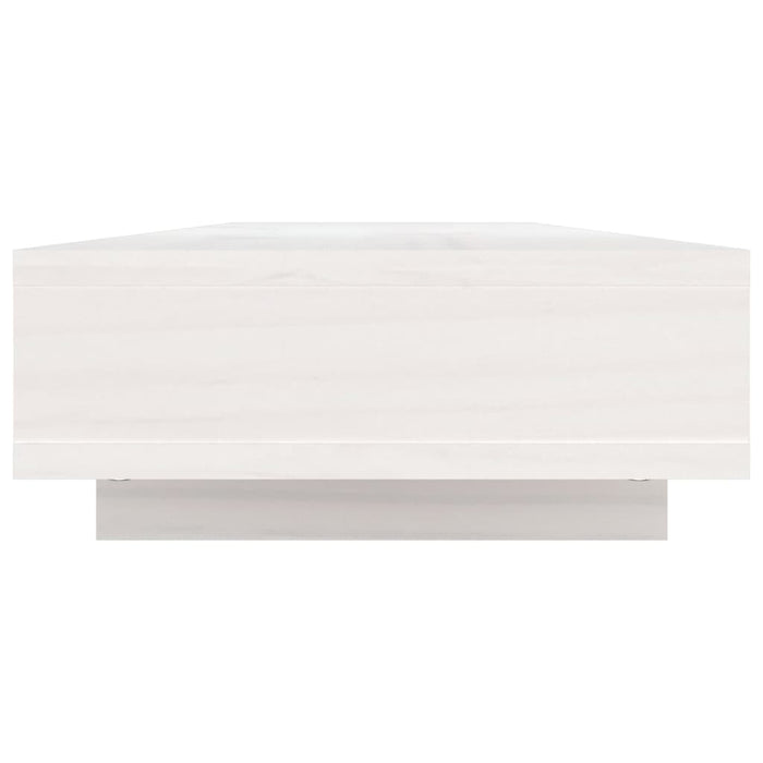 Supporto per Monitor Bianco 100x27x14 cm Legno Massello di Pino cod mxl 75304