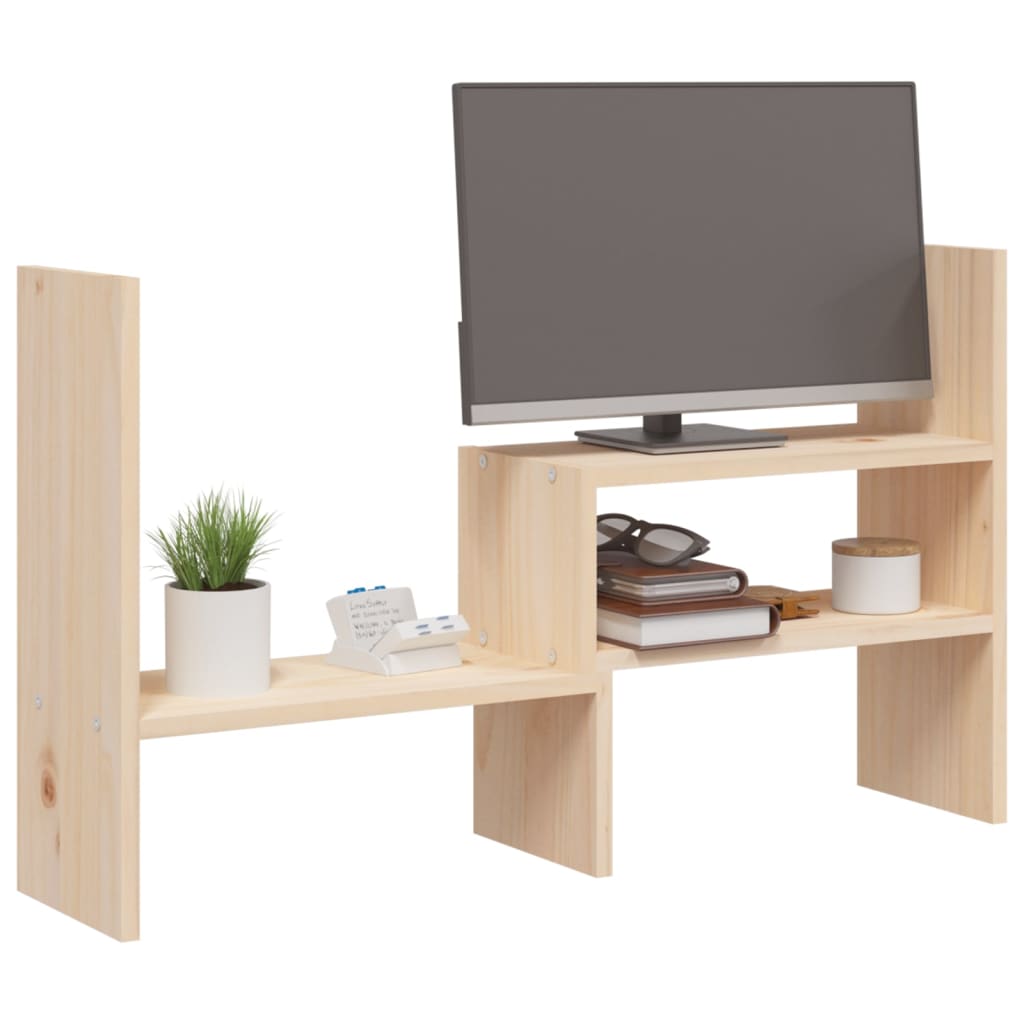 Supporto per Monitor (39-72)x17x43 cm in Legno Massello di Pino cod mxl 65220