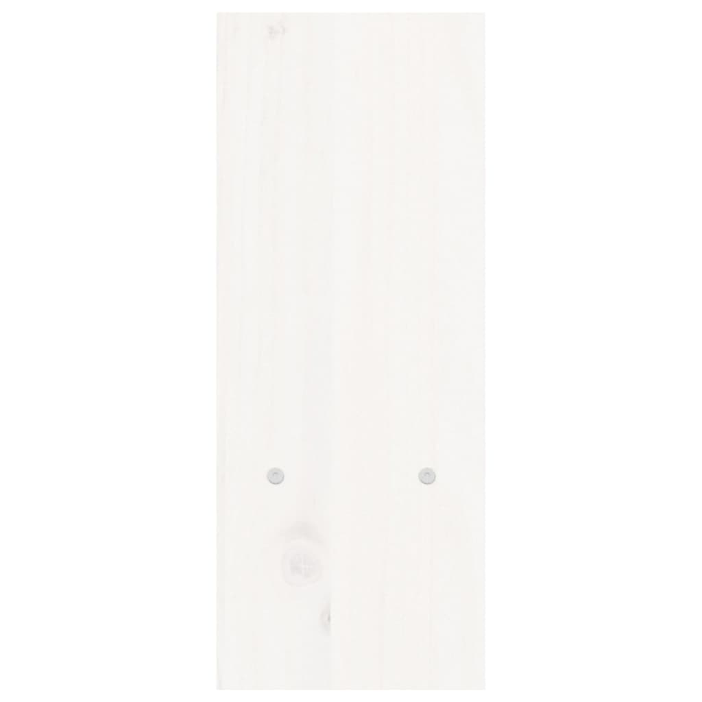 Supporto Monitor Bianco (39-72)x17x43 cm Legno Massello di Pino 814010