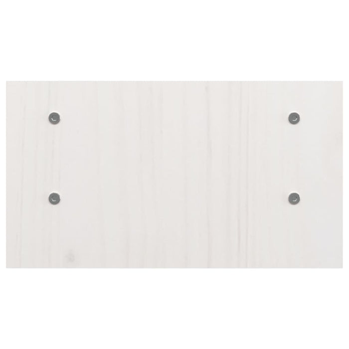 Supporto per Monitor Bianco 50x27x15 cm Legno Massello di Pino cod mxl 61097