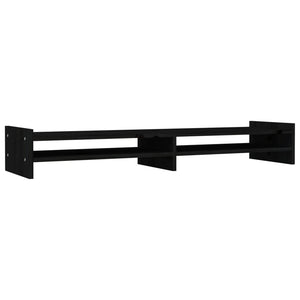 Supporto per Monitor Nero 100x27x15cm in Legno Massello di Pino cod mxl 73059