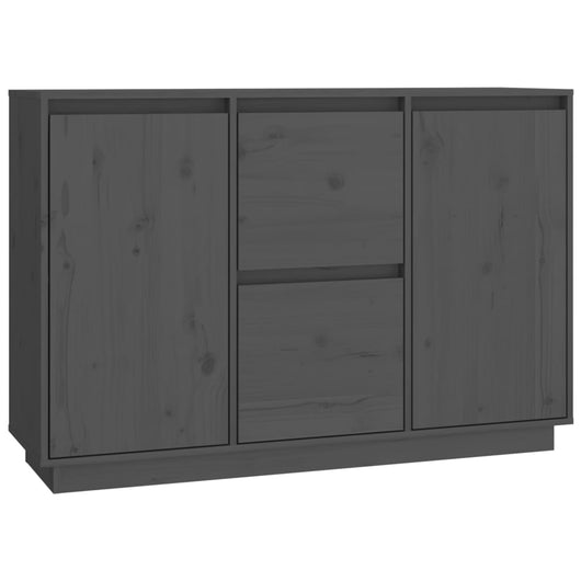 Credenza Grigia 111x34x75 cm in Legno Massello di Pino cod 11201