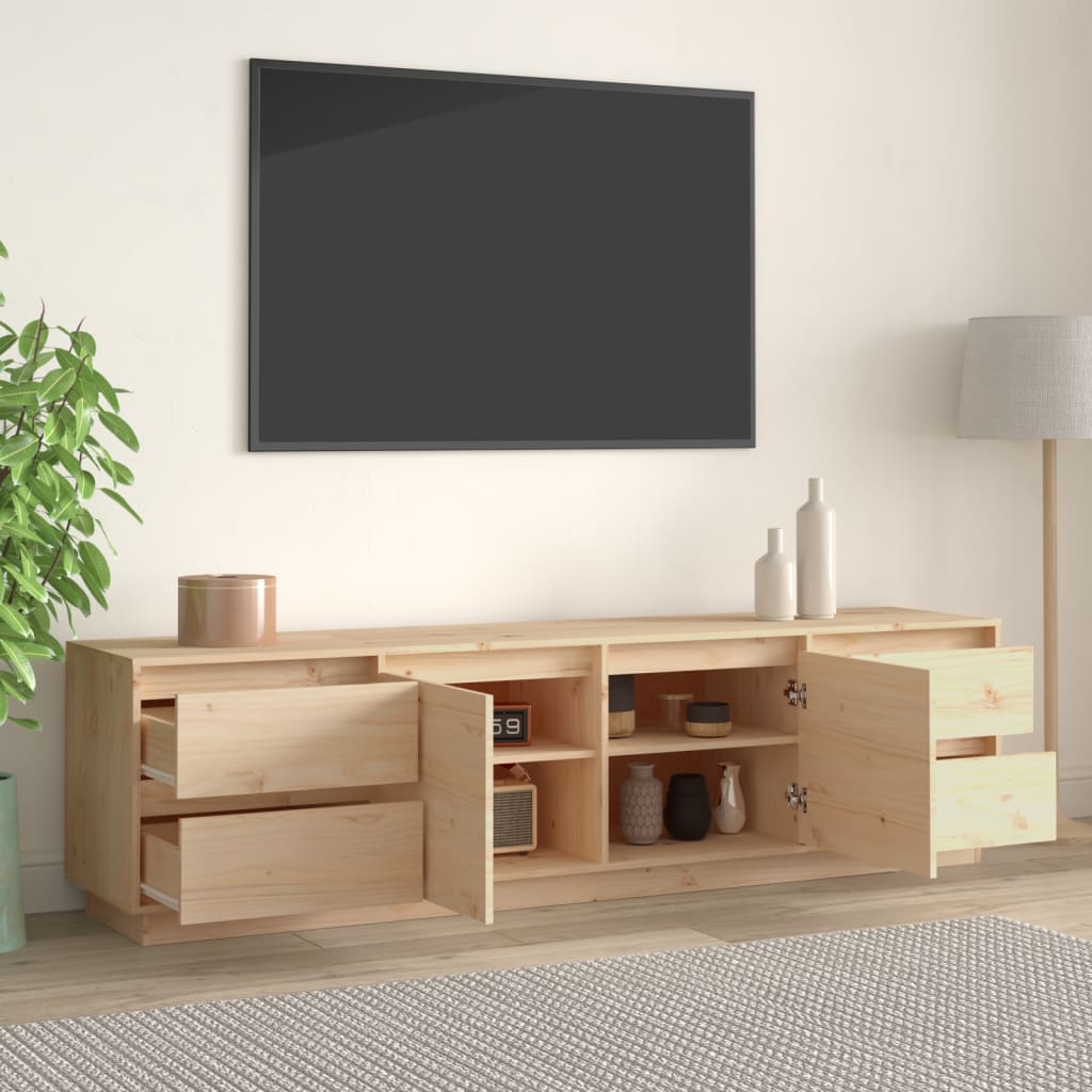 Mobile Porta TV 176x37x47,5 cm in Legno Massello di Pino cod mxl 25075