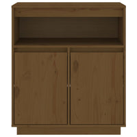 Credenza Miele 70x34x80 cm in Legno Massello di Pino 814387