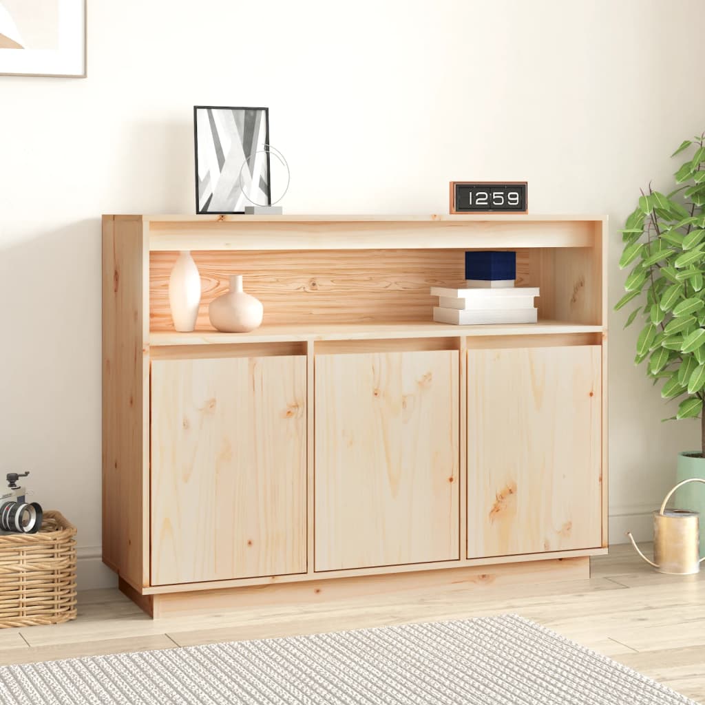 Credenza 104,5x34x80 cm in Legno Massello di Pino cod mxl 14853