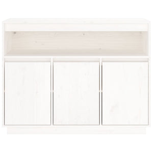 Credenza Bianca 104,5x34x80 cm in Legno Massello di Pino cod mxl 17820