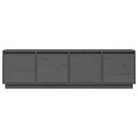 Mobile Porta TV Grigio 156x37x45 cm in Legno Massello di Pino cod mxl 15767