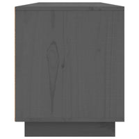 Mobile Porta TV Grigio 156x37x45 cm in Legno Massello di Pino cod mxl 15767