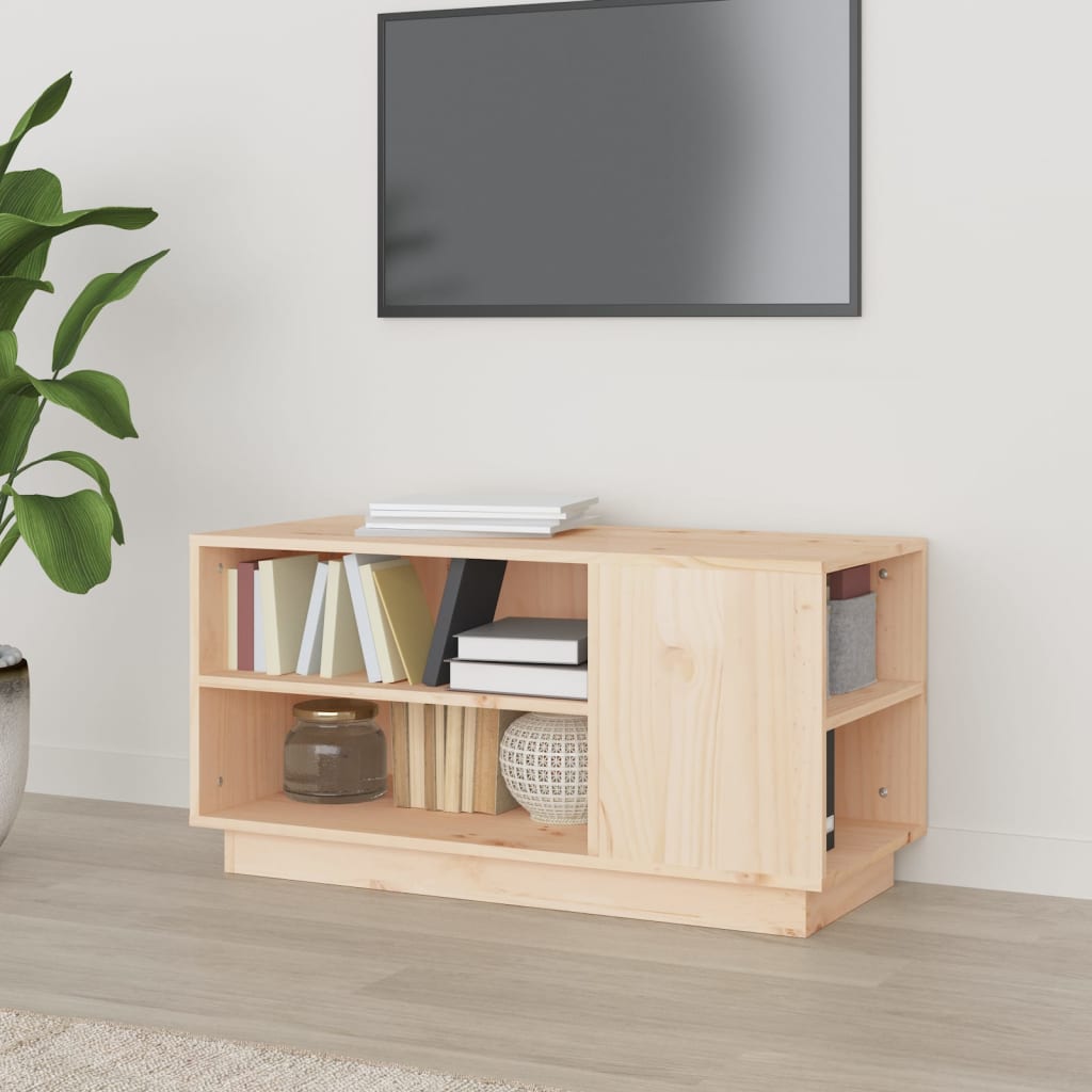 Mobile Porta TV 80x35x40,5 cm in Legno Massello di Pino 814404