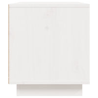 Mobile Porta TV Bianco 80x35x40,5 cm in Legno Massello di Pino cod mxl 26830