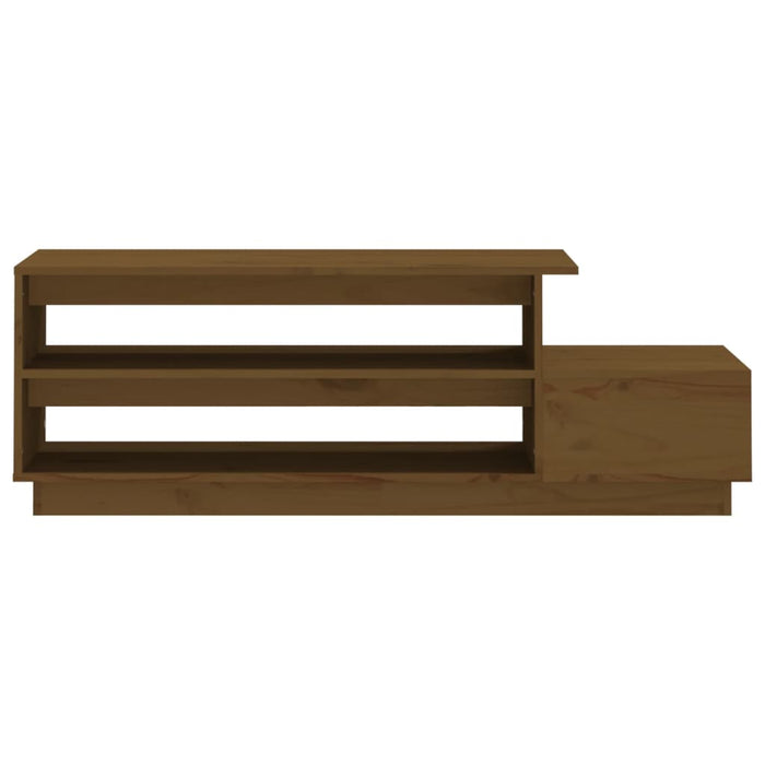 Tavolino da Salotto Miele 120x50x40,5 cm Legno Massello di Pino