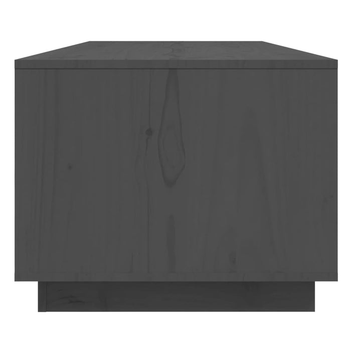 Tavolino da Salotto Grigio 110x50x40 cm Legno Massello di Pino cod mxl 21104