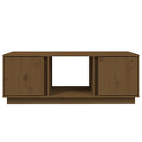 Tavolino da Salotto Miele 110x50x40 cm Legno Massello di Pino cod mxl 26096