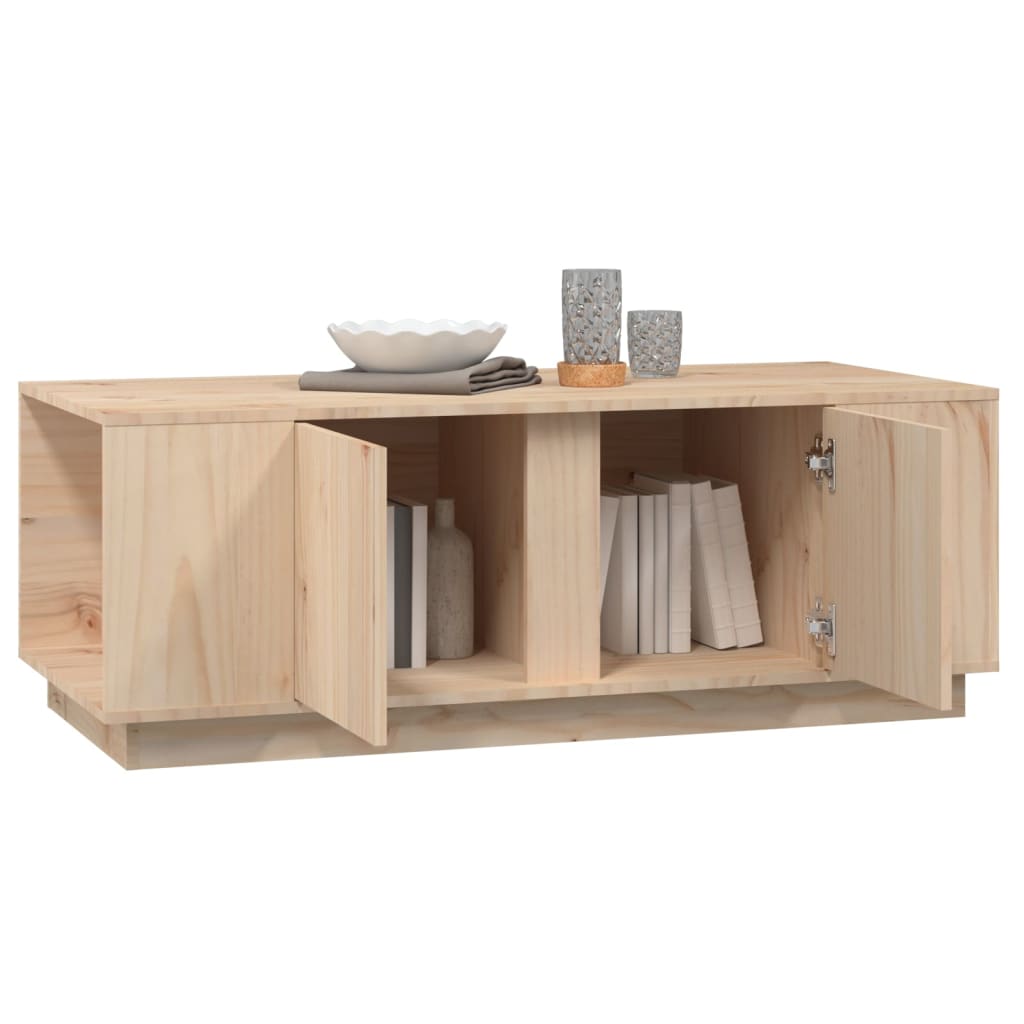 Tavolino da Salotto 110x50x40 cm in Legno Massello di Pino cod mxl 26779