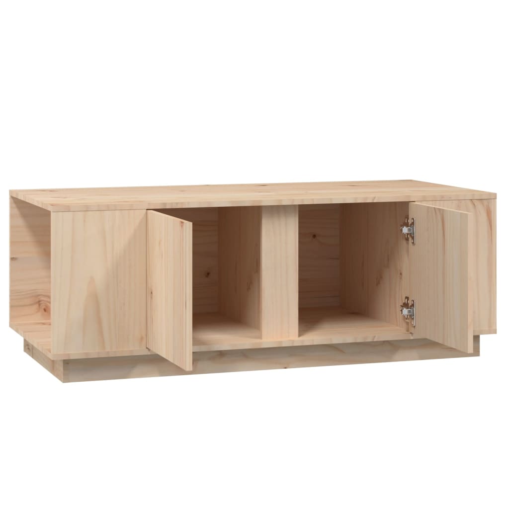 Tavolino da Salotto 110x50x40 cm in Legno Massello di Pino cod mxl 26779