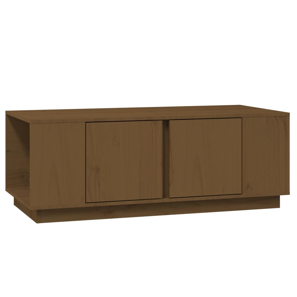 Tavolino da Salotto Miele 110x50x40 cm Legno Massello di Pino cod 11429