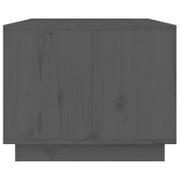 Tavolino da Salotto Grigio 80x50x40 cm Legno Massello di Pino cod 11230