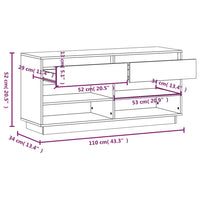 Scarpiera Miele 110x34x52 cm in Legno Massello di Pino