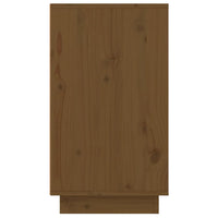 Scarpiera Miele 110x34x61 cm in Legno Massello di Pino 814452