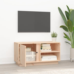 Mobile Porta TV 80x35x40,5 cm in Legno Massello di Pino cod mxl 27545