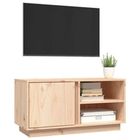 Mobile Porta TV 80x35x40,5 cm in Legno Massello di Pino cod mxl 27545