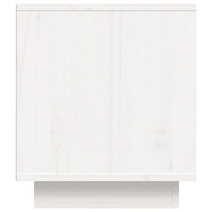 Mobile Porta TV Bianco 80x35x40,5 cm in Legno Massello di Pino cod mxl 15928