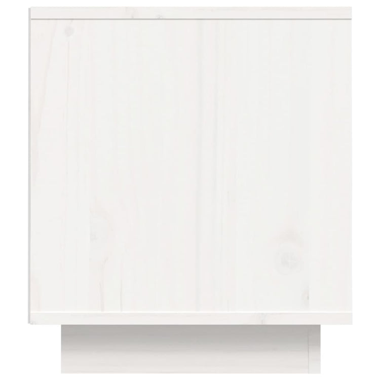 Mobile Porta TV Bianco 80x35x40,5 cm in Legno Massello di Pino cod mxl 15928