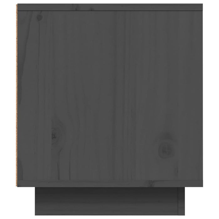 Mobile Porta TV Grigio 80x35x40,5 cm in Legno Massello di Pino cod mxl 7031