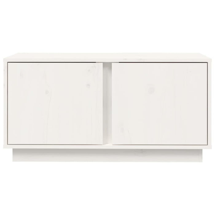 Mobile Porta TV Bianco 80x35x40,5 cm in Legno Massello di Pino cod mxl 26286