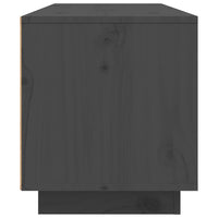 Mobile Porta TV Grigio 80x35x40,5 cm in Legno Massello di Pino cod mxl 26287