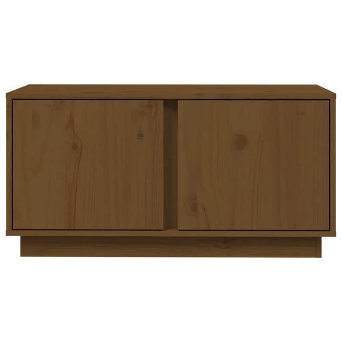 Mobile Porta TV Miele 80x35x40,5 cm in Legno Massello di Pino cod mxl 26696