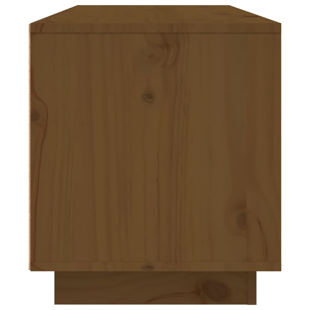 Mobile Porta TV Miele 80x35x40,5 cm in Legno Massello di Pino cod mxl 26696